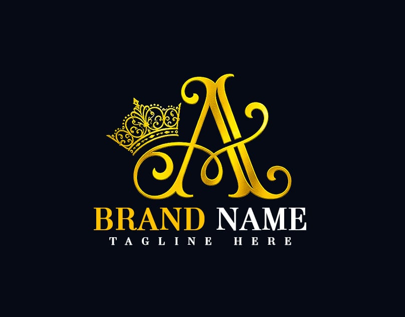 luxury-fashion-Lettering-A-logo-design-Tamplate