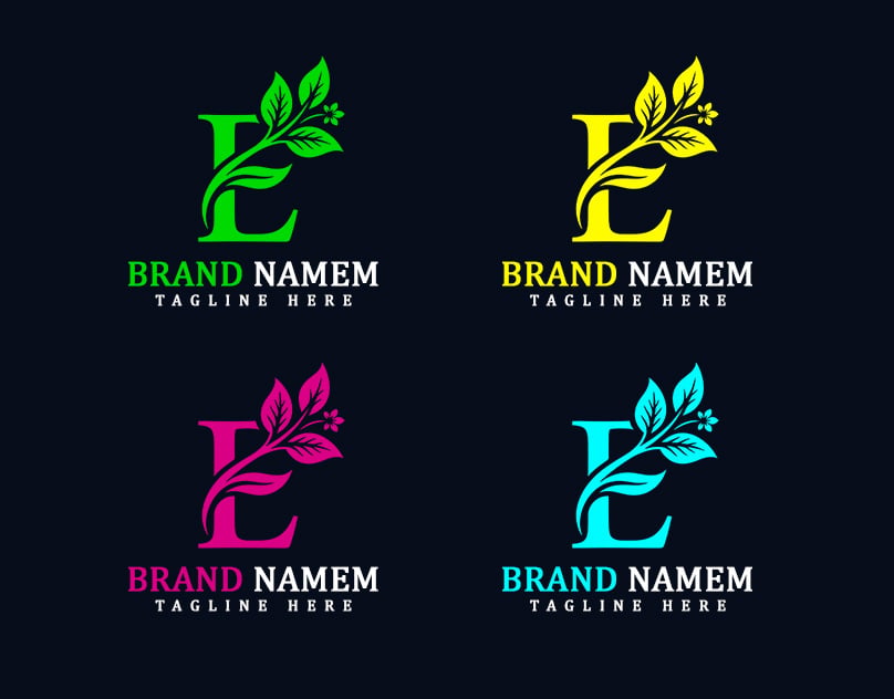 Custom Organic brand Or Pharmecy lettering Logo Design tamplate