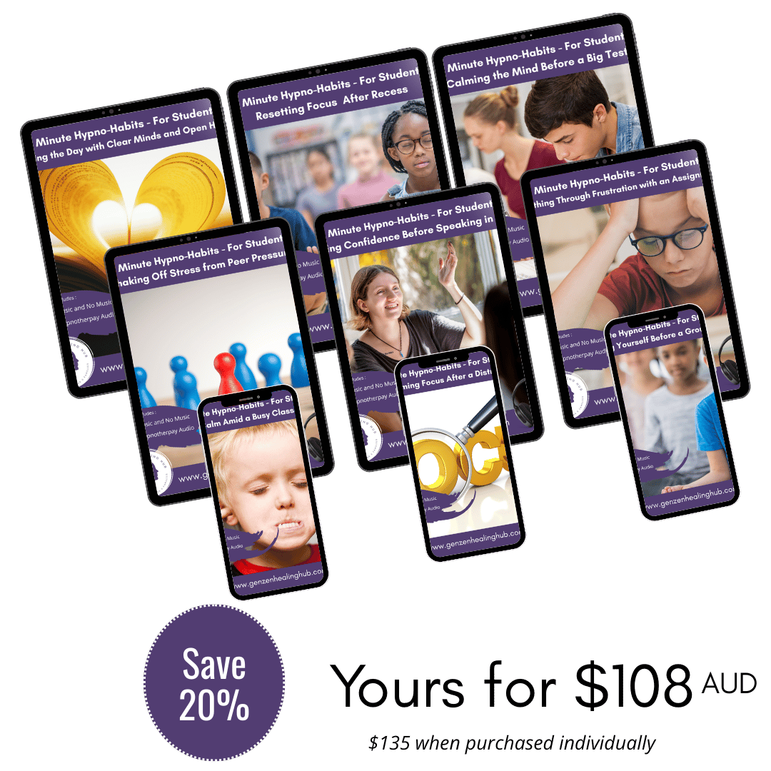 5 Minute Hypno-Habits for Classroom Students Bundle