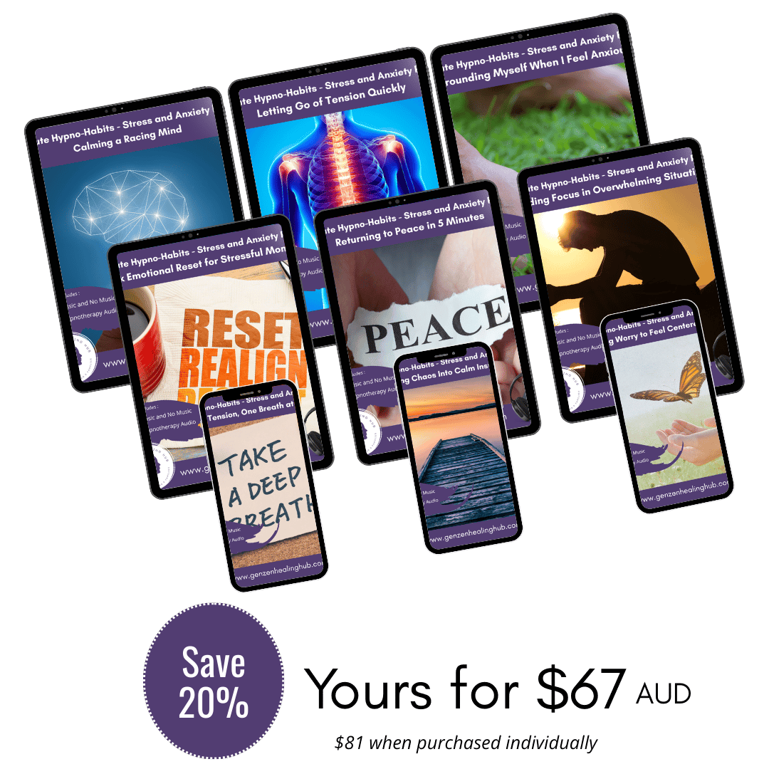 5 Minute Hypno-Habits for Stress and Anxiety Relief Bundle