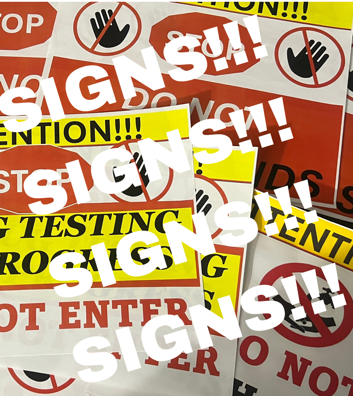 Lab Testign Window Sign Laminated Drug Testing Signs - Payhip