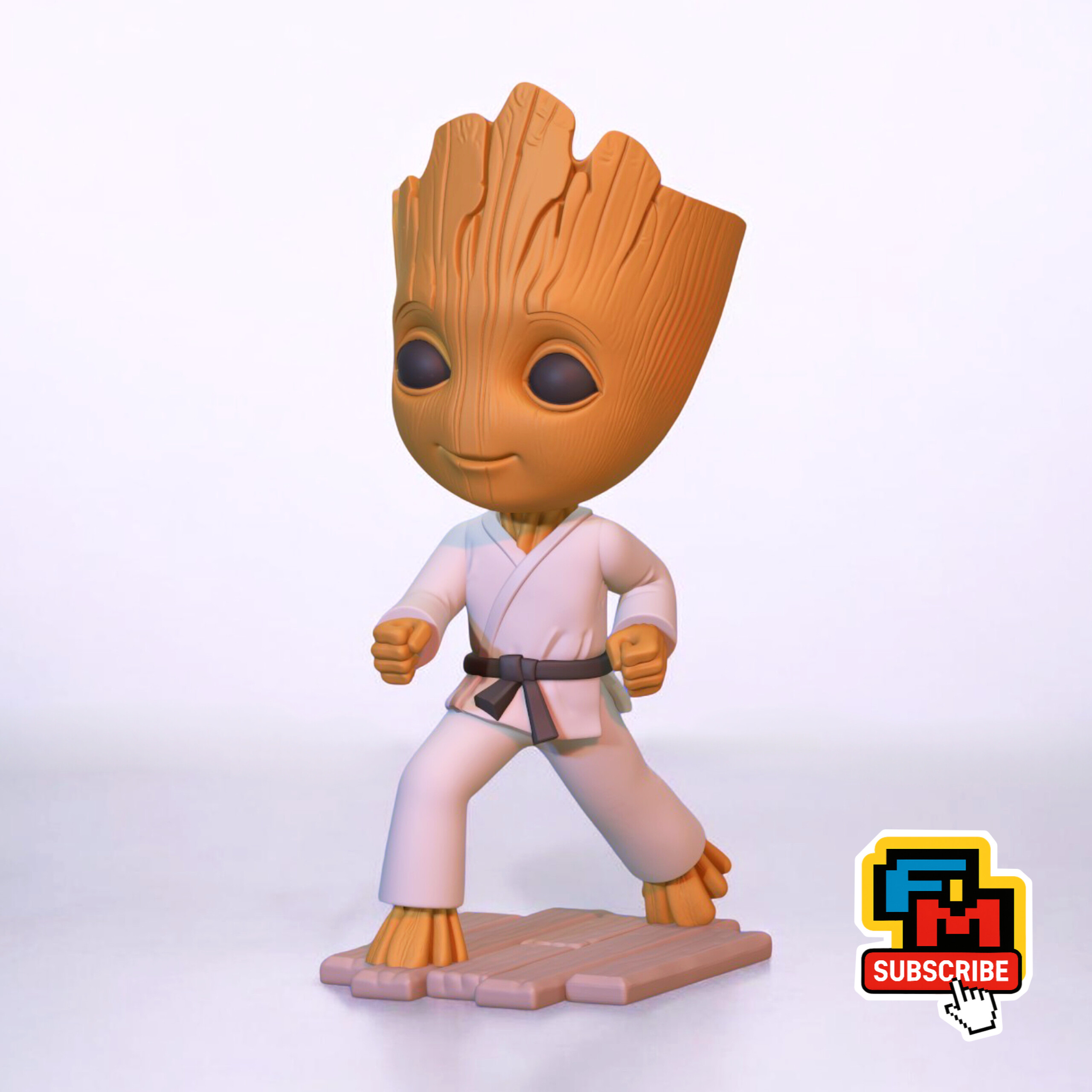 🌱 Groot Karate Planter – 3D Printable STL - Payhip