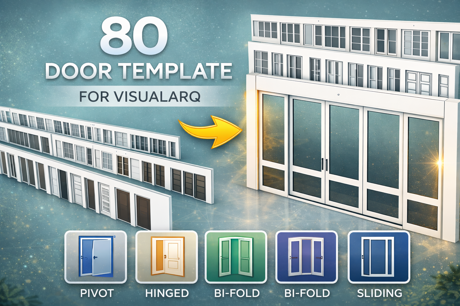 80 Door Template for Visualarq Rhinoceros 8 - Payhip