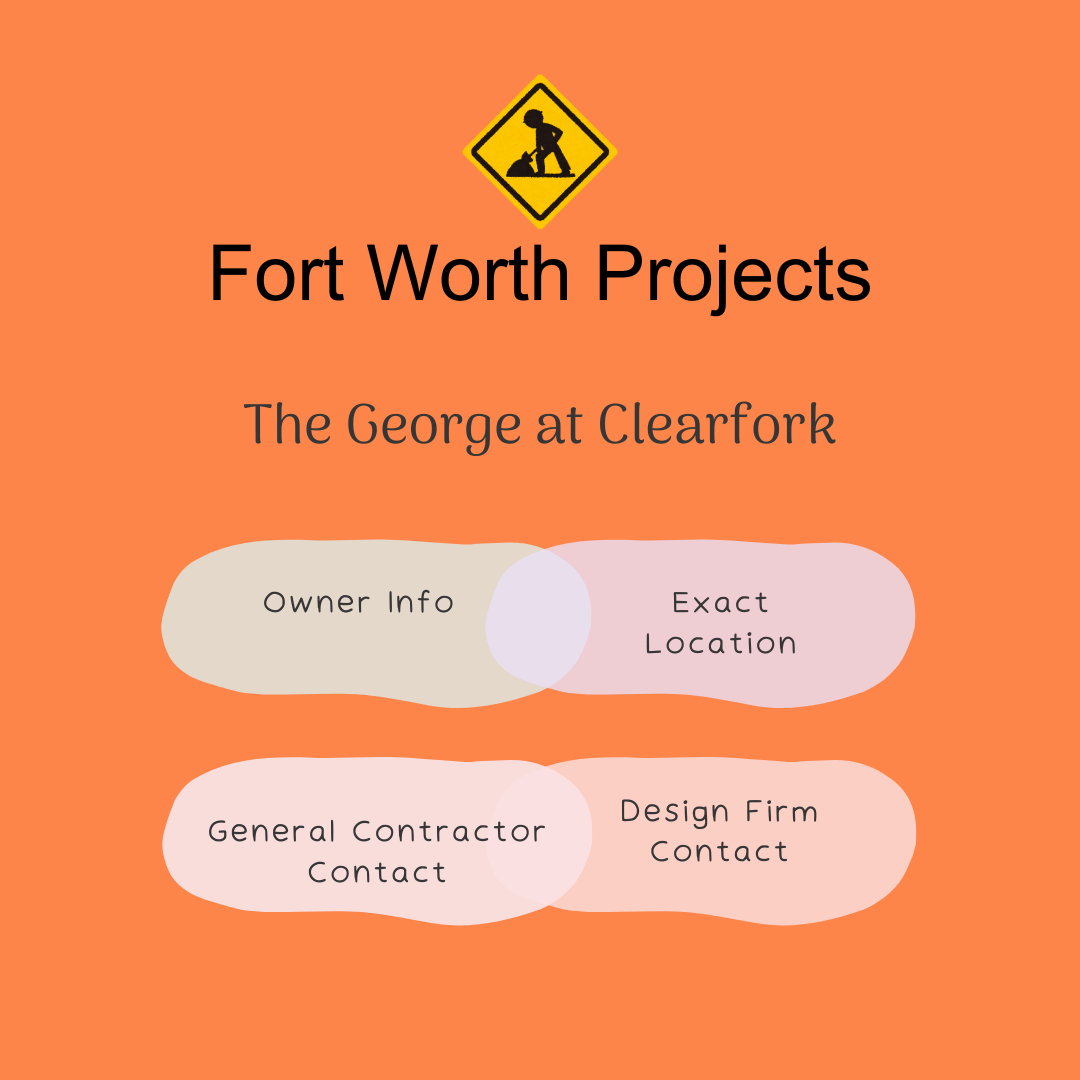 Find out the construction companies involved in the The George at Clearfork multifamily project in Fort Worth, Texas.