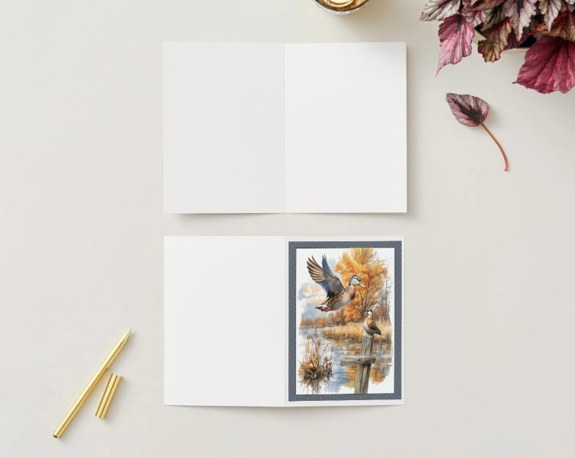 mallard ducks, greeting cards