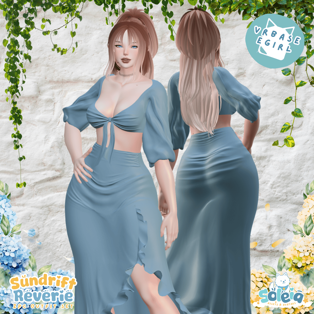 Sundrift Reverie - 50+ COLORS - 2pc Top/Skirt/Dress Set - EGirl