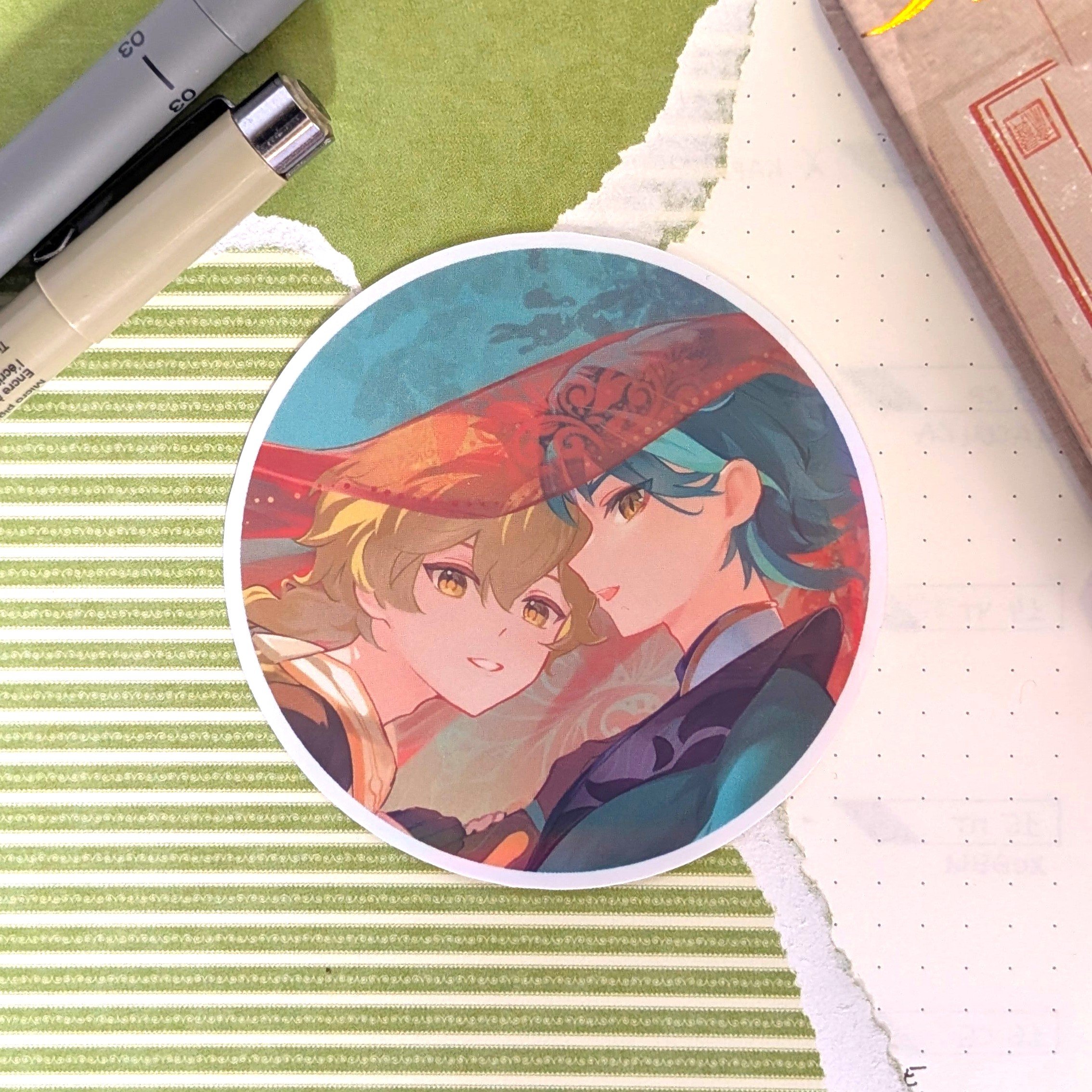 Gaoxiaode Sticker Xiao and Aether under veil Sticker - Payhip