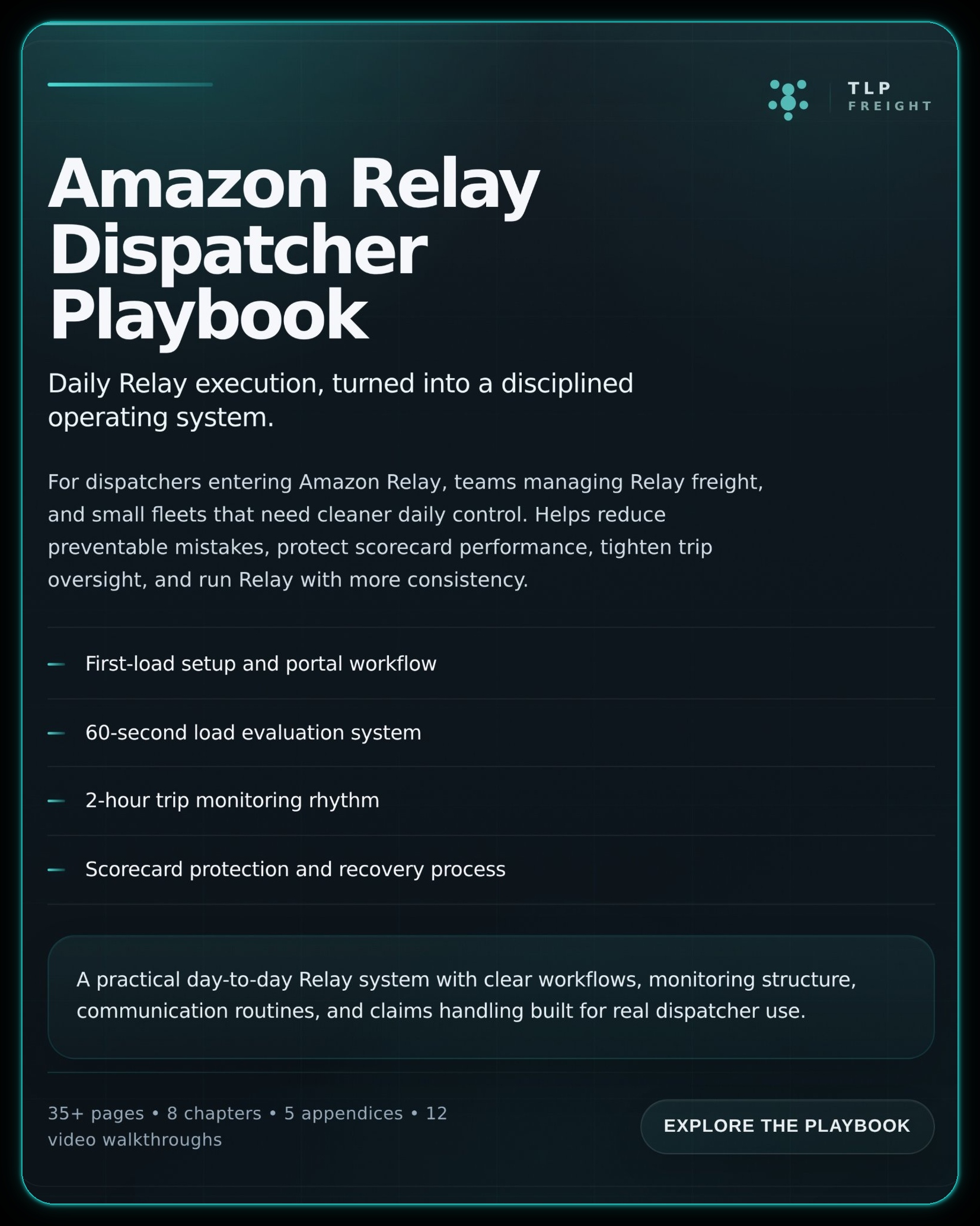 Amazon Relay Dispatcher Playbook - Payhip