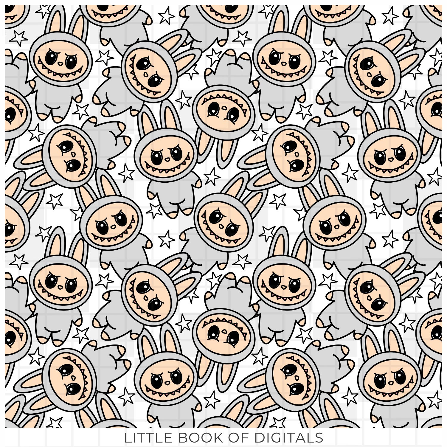 Grey Monster Texture Grey Monster Seamless Pattern - Payhip