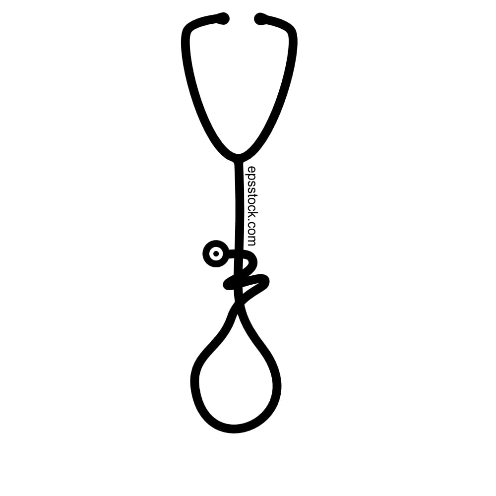 a medical stethoscope in the shape of a gallows