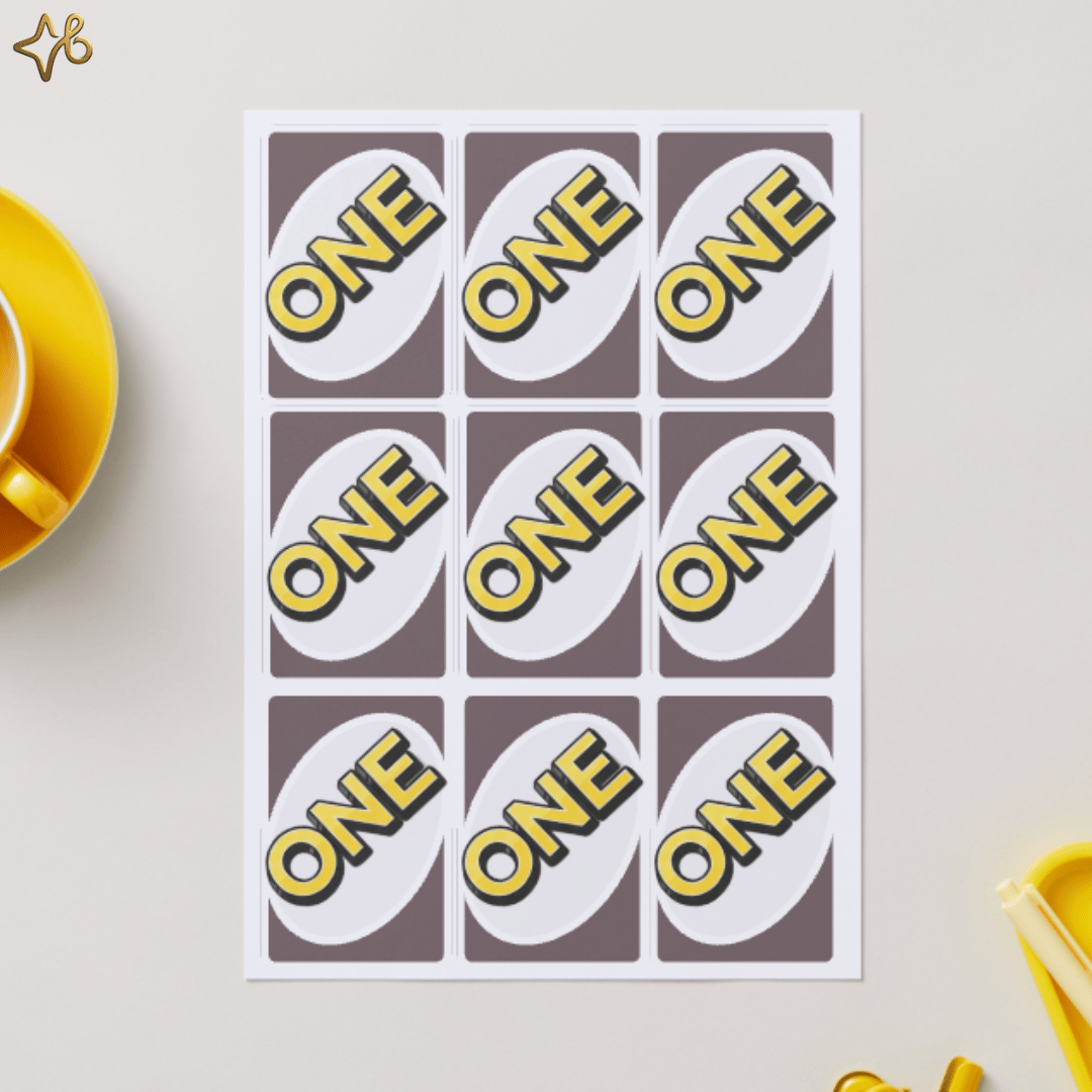 Design du verso des cartes de jeu personnalisables avec le logo ONE Bylodie.