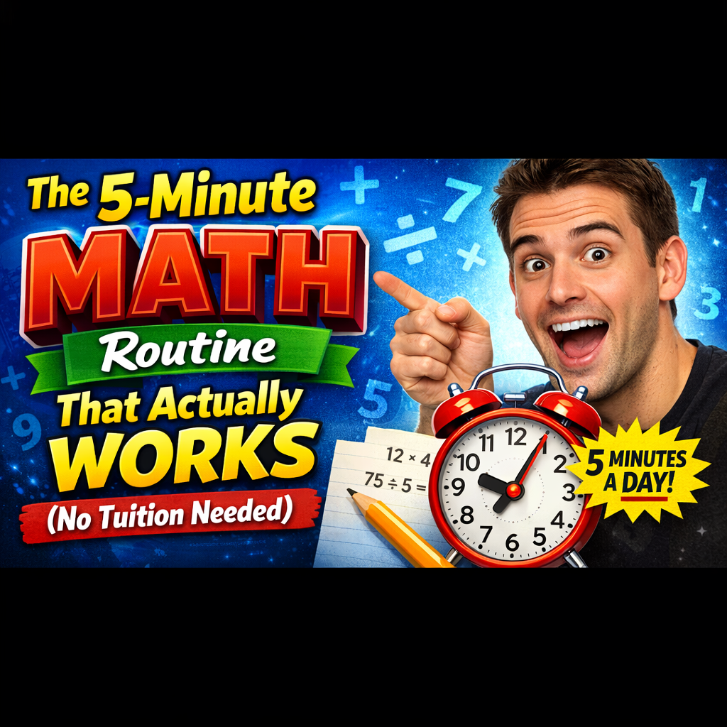 The 5-Minute Math Routine That Actually Works (No Tuition Needed).