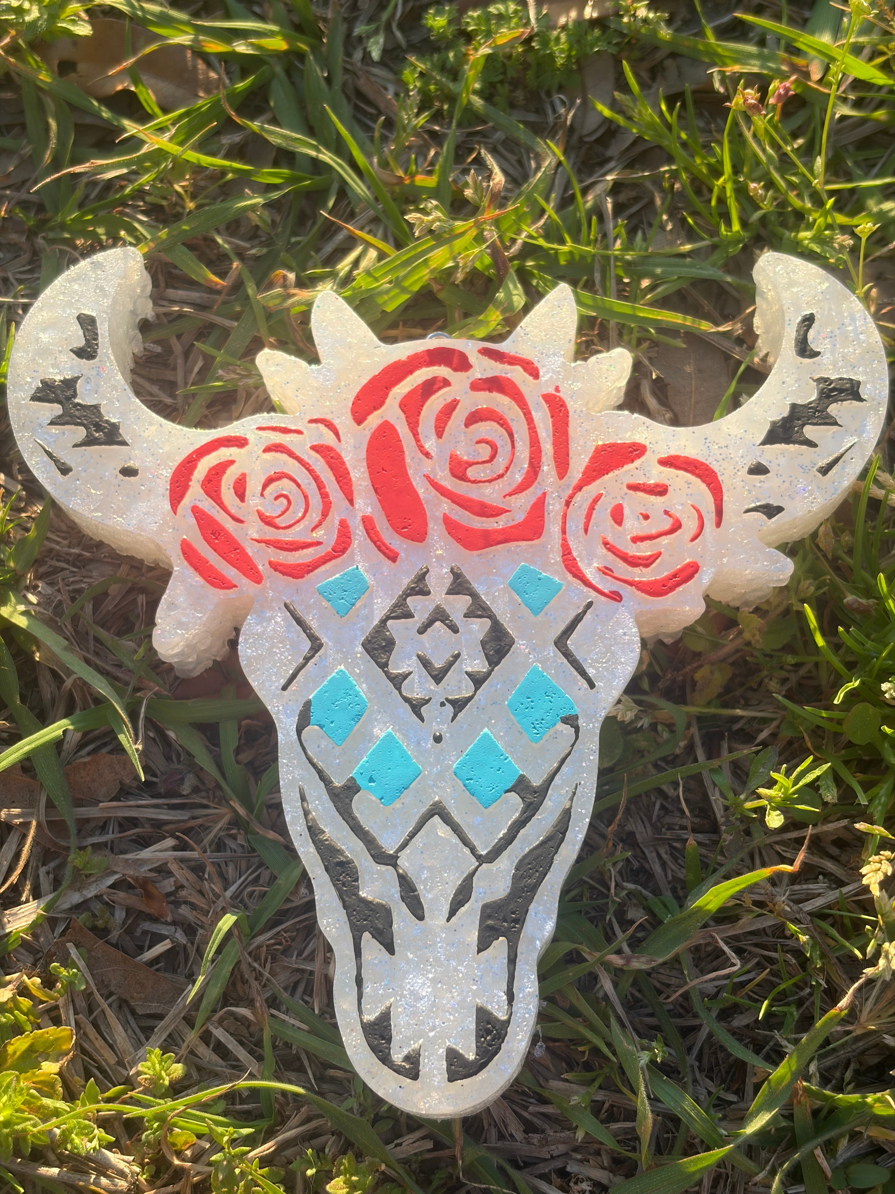 Flowered Bull Skull - Payhip