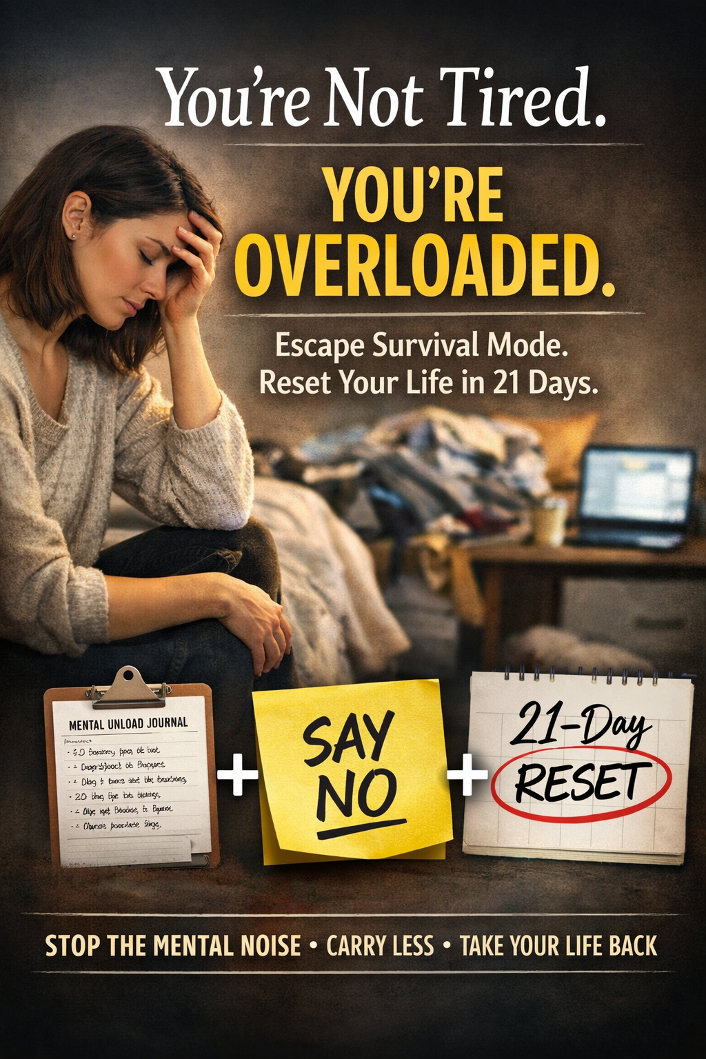mental overload women, burnout recovery women, overwhelmed women help, mental load women, stress recovery guide, emotional exhaustion women, survival mode burnout, stop feeling overwhelmed, women burnout solution, mental clarity reset,