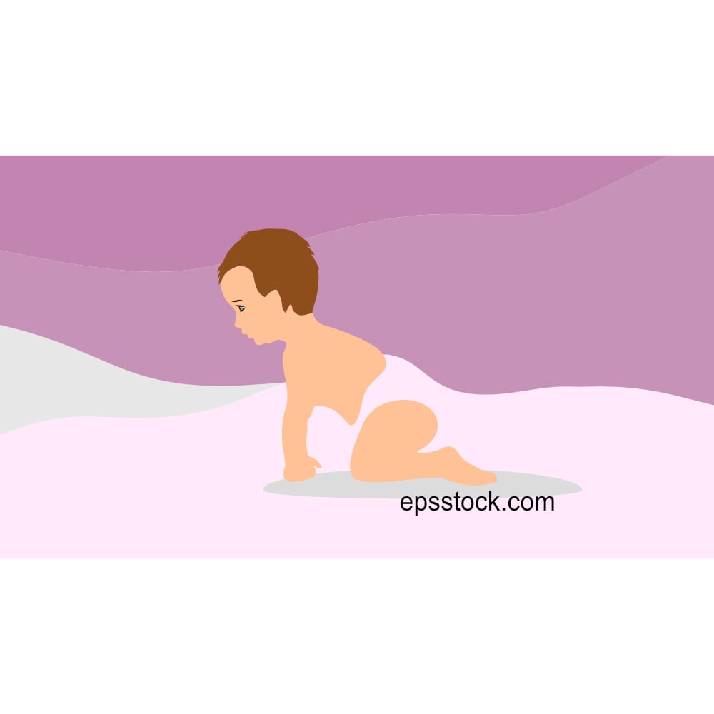 baby start crawling