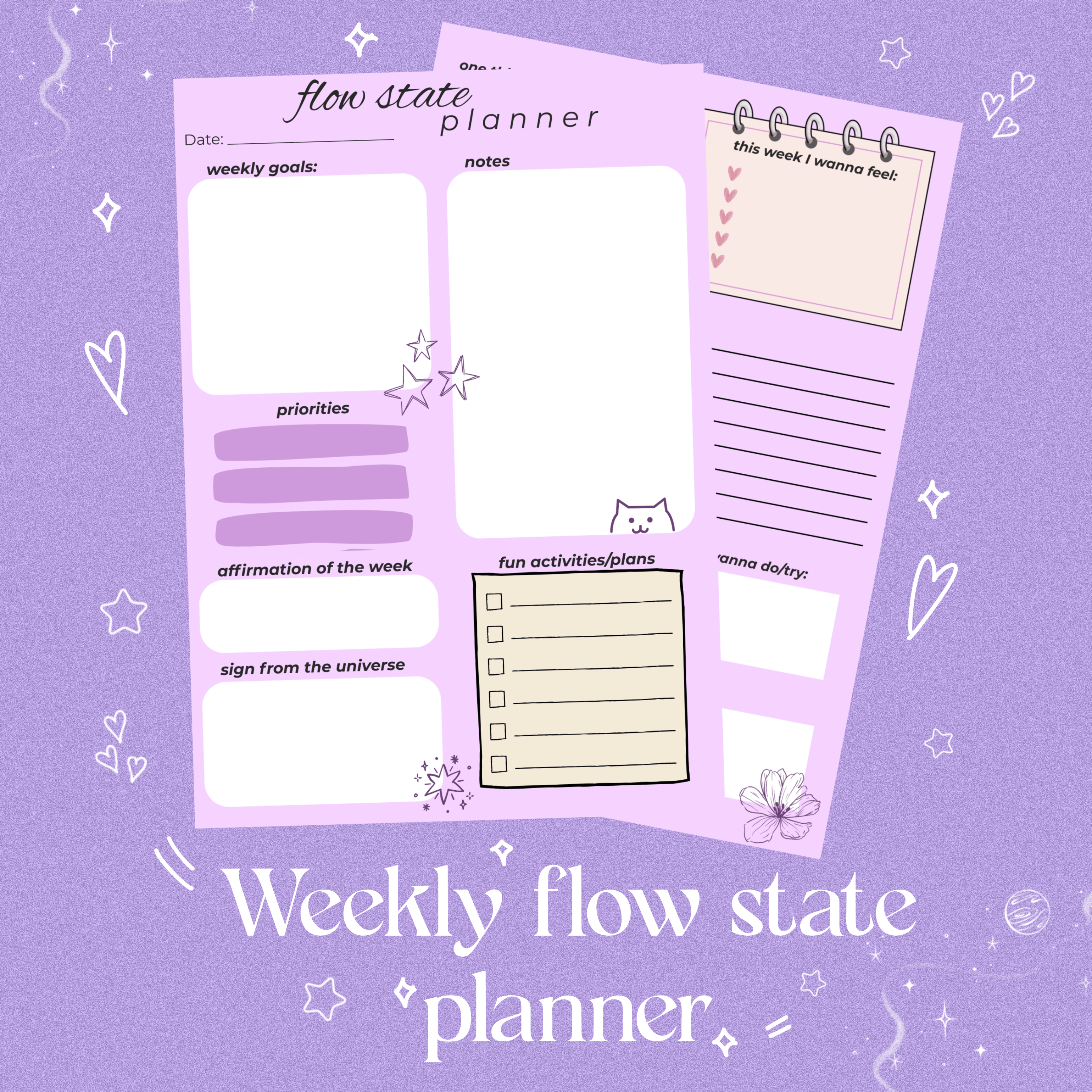 Weekly Flow State Planner ࣪ ִֶָ☾.࣪࿐ - Payhip