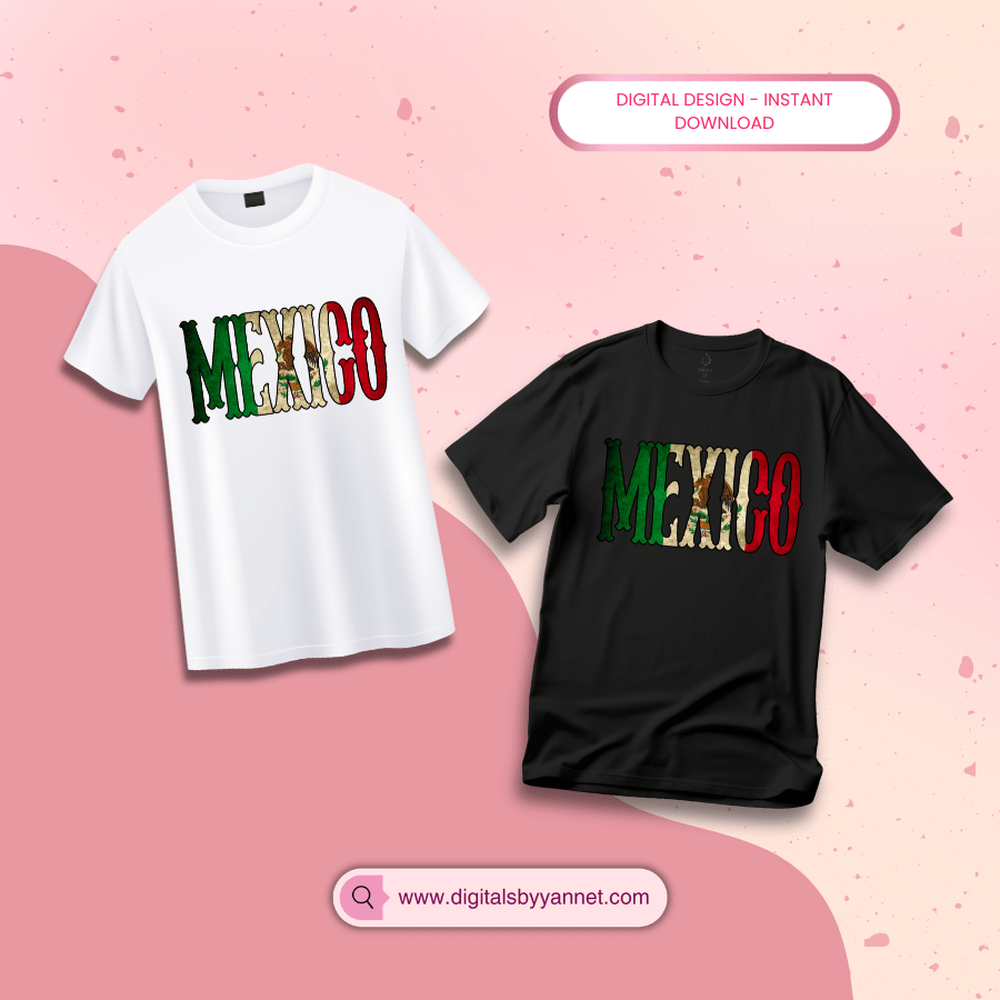Bold Mexico lettering with Mexican flag colors 🔥 Perfect for sublimation, Cricut & t-shirt businesses. Instant download PNG for Cinco de Mayo & everyday cultura vibes. #mexicopng #sublimationdesign #cricutprojects #latinaowned