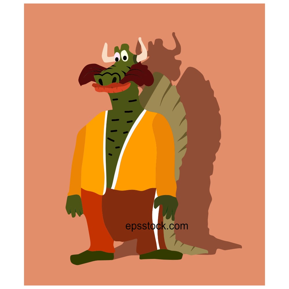 cute and funny monster character