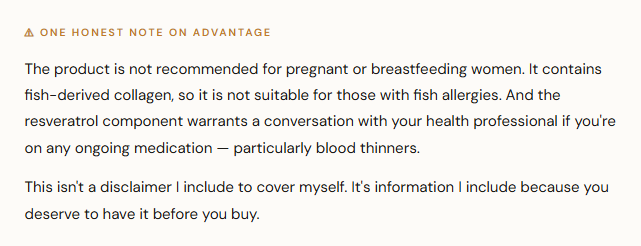 Health info/ disclaimer