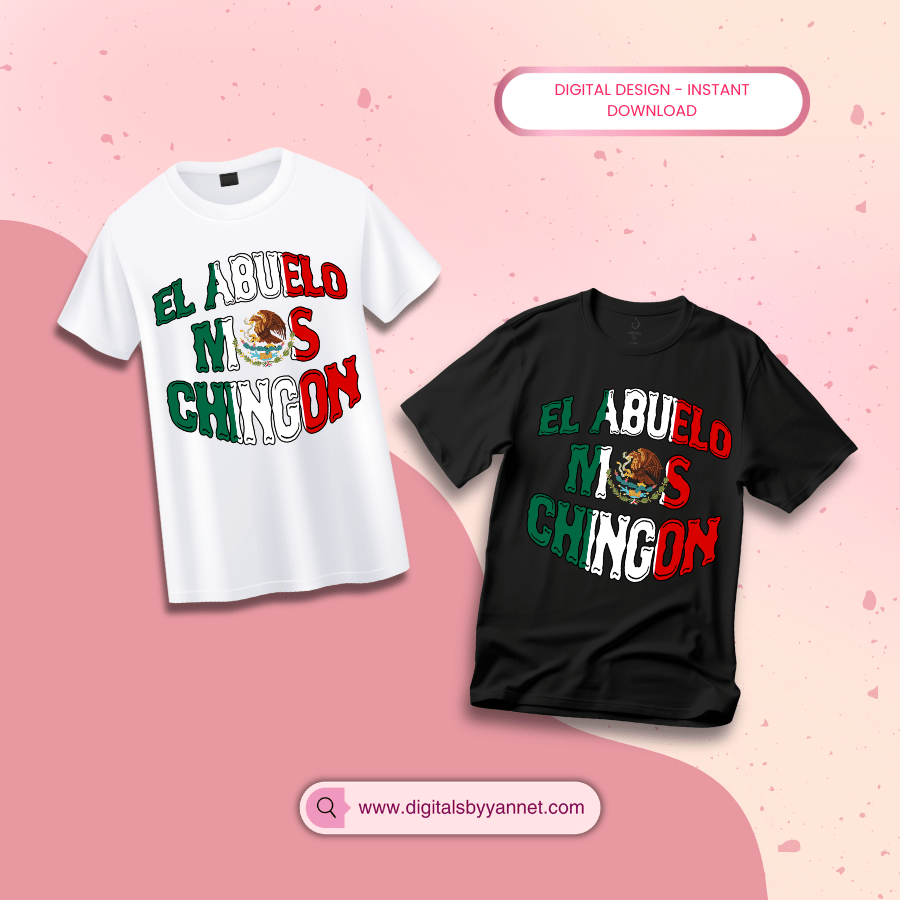 The ultimate Mexican grandpa shirt 😂🔥 Perfect for Father’s Day, family parties & custom tees. High-quality PNG for sublimation & Cricut. #abuelo #mexicanfamily #fathersdaygift #pngdesign