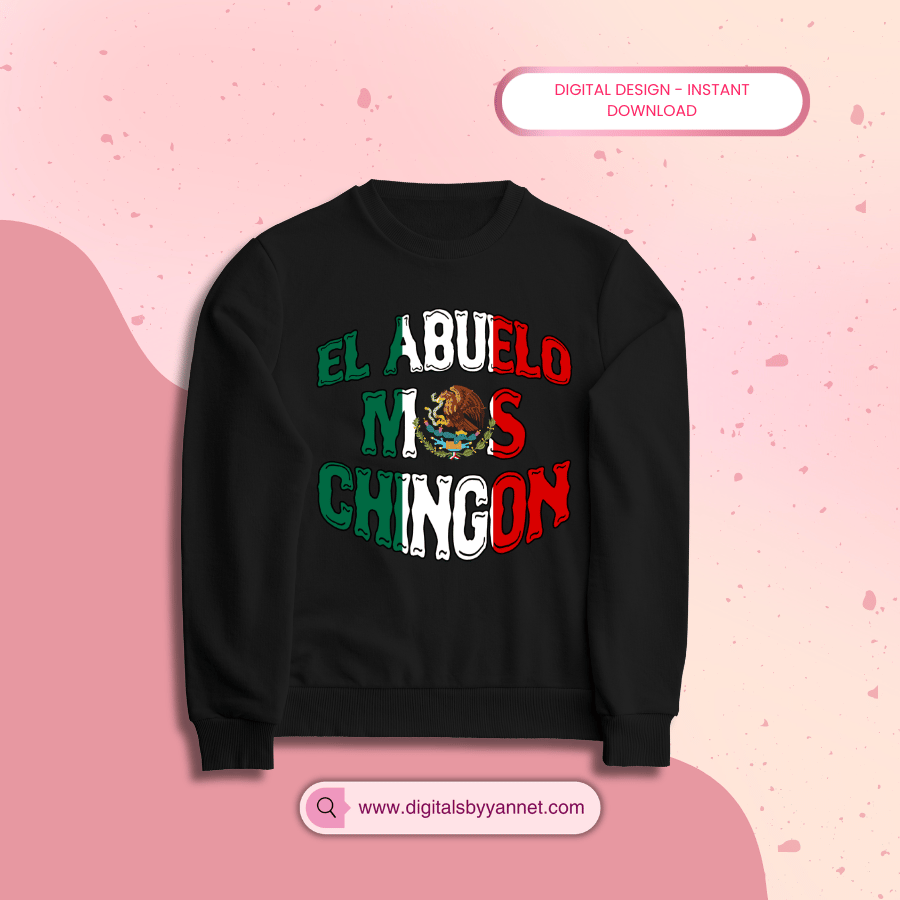 El Abuelo Más Chingón 🇲🇽 Funny Grandpa Shirt Idea