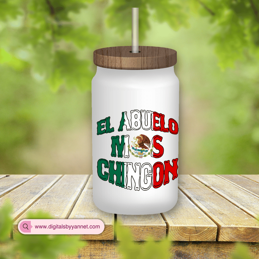 Make abuelo laugh with this bold “El Abuelo Más Chingón” design 🇲🇽 Perfect for Father’s Day shirts & family gatherings. #fathersdayideas #mexicanpng #funnyshirt #cricutprojects