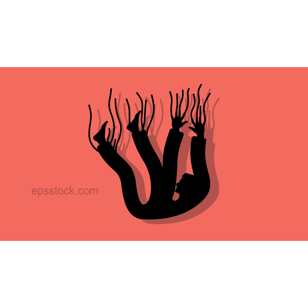 Image of man falling down