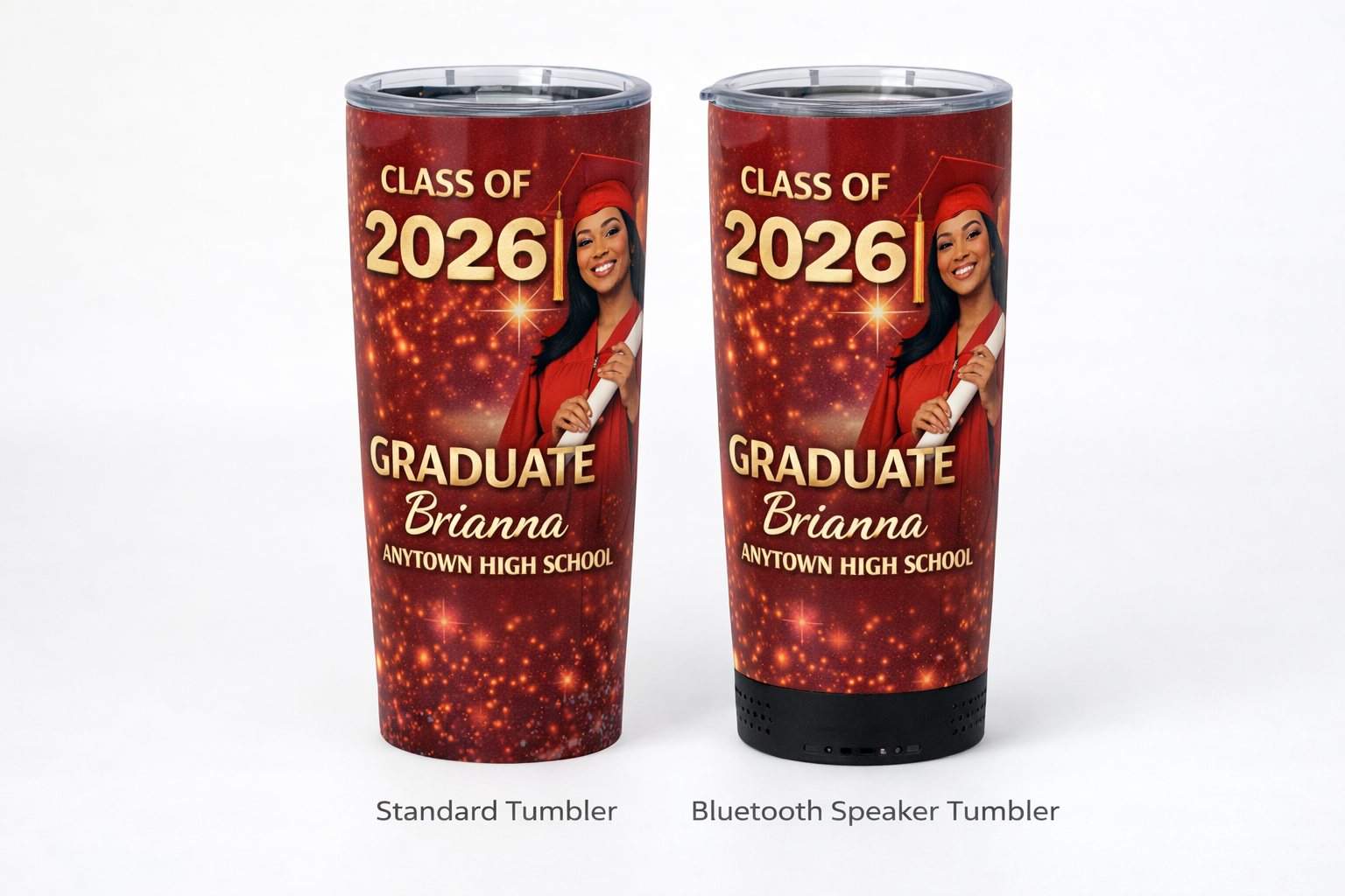 Custom Graduation Tumbler | Personalized Photo Tumbler | 20 oz ...