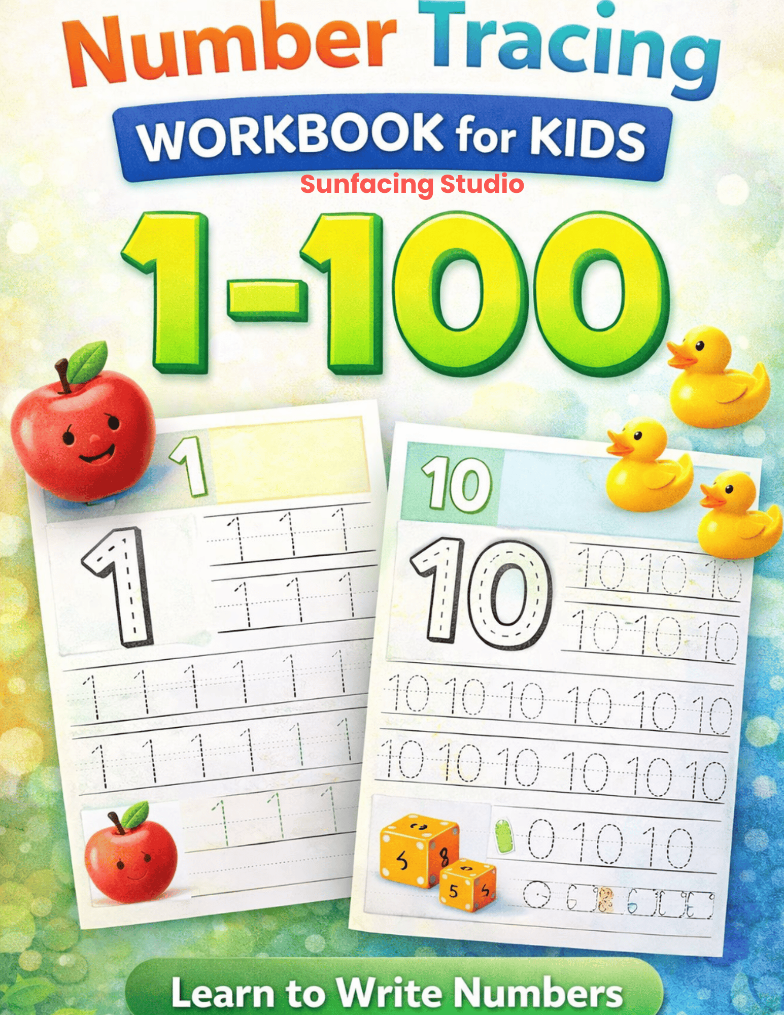 Number Tracing Workbook 1–20 for Kids | Printable PDF | Preschool