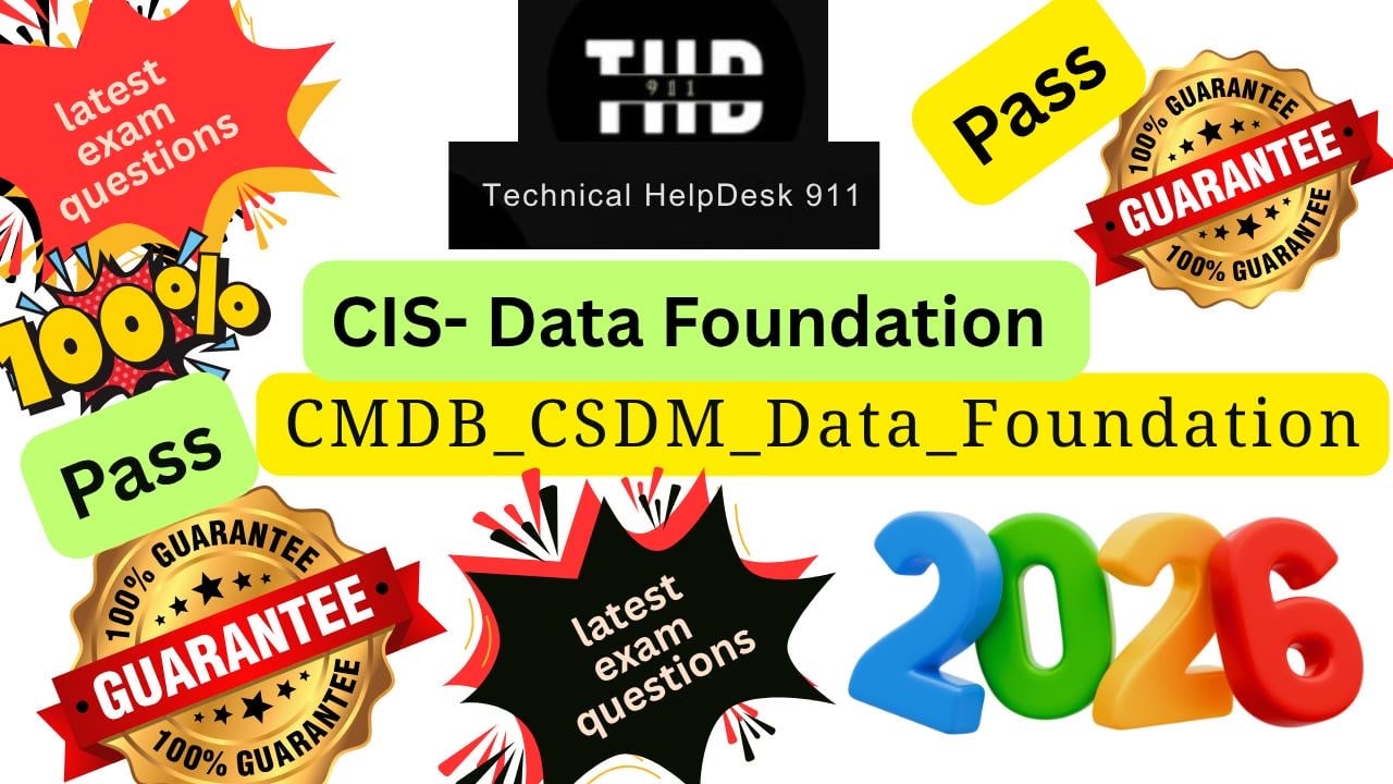 Data Foundations (CMDB and CSDM) - Certified Implementation Specialist ...