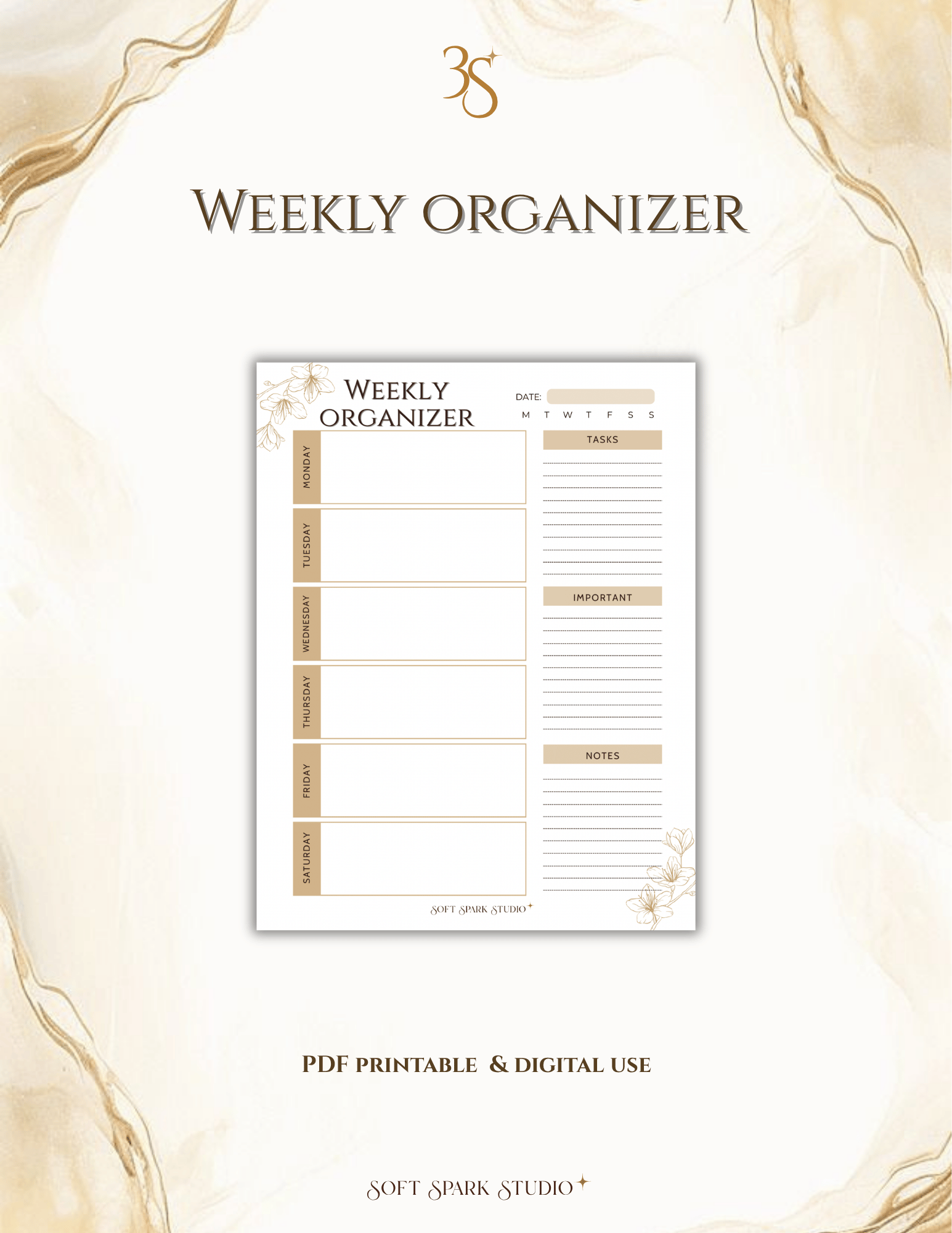 Organiser Weekly Rss Weekly Organizer - Payhip