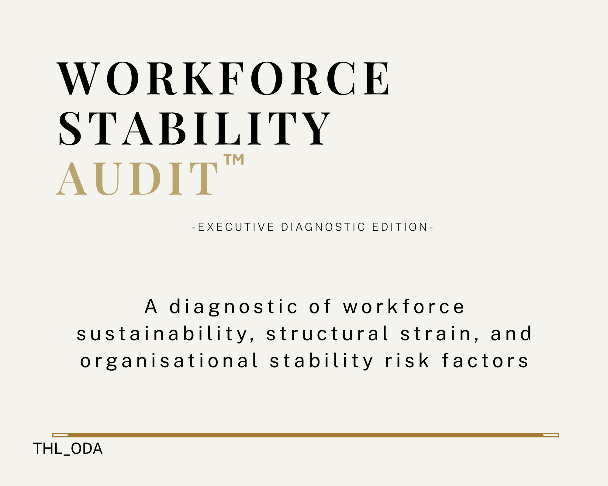 Workforce Stability WORKFORCE STABILITY AUDIT - Payhip