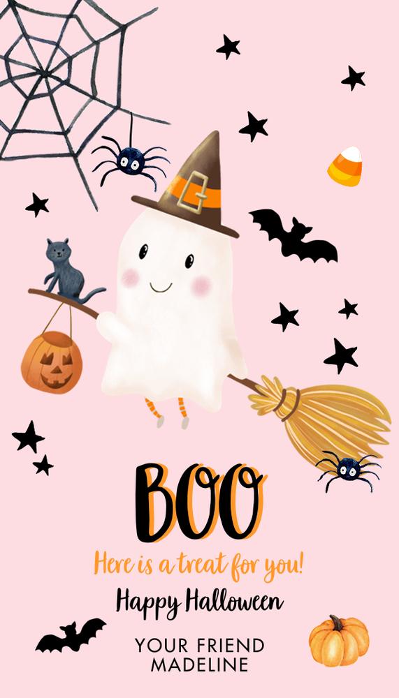 Editable Halloween Favor Tags | Boo Gift Tags & Costume Party Labels
