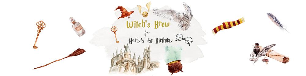 Wizard Baby Shower Water Bottle Labels | Editable Canva Template