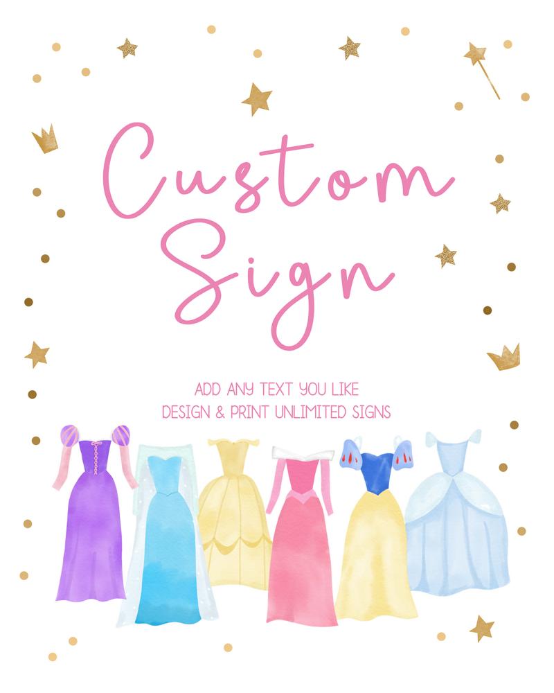 Princess Birthday Welcome Sign Template | Editable Pink Royal Once Upon A Time
