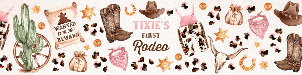 Cowgirl Birthday Water Bottle Labels | Editable Wild West Rodeo Party Decor