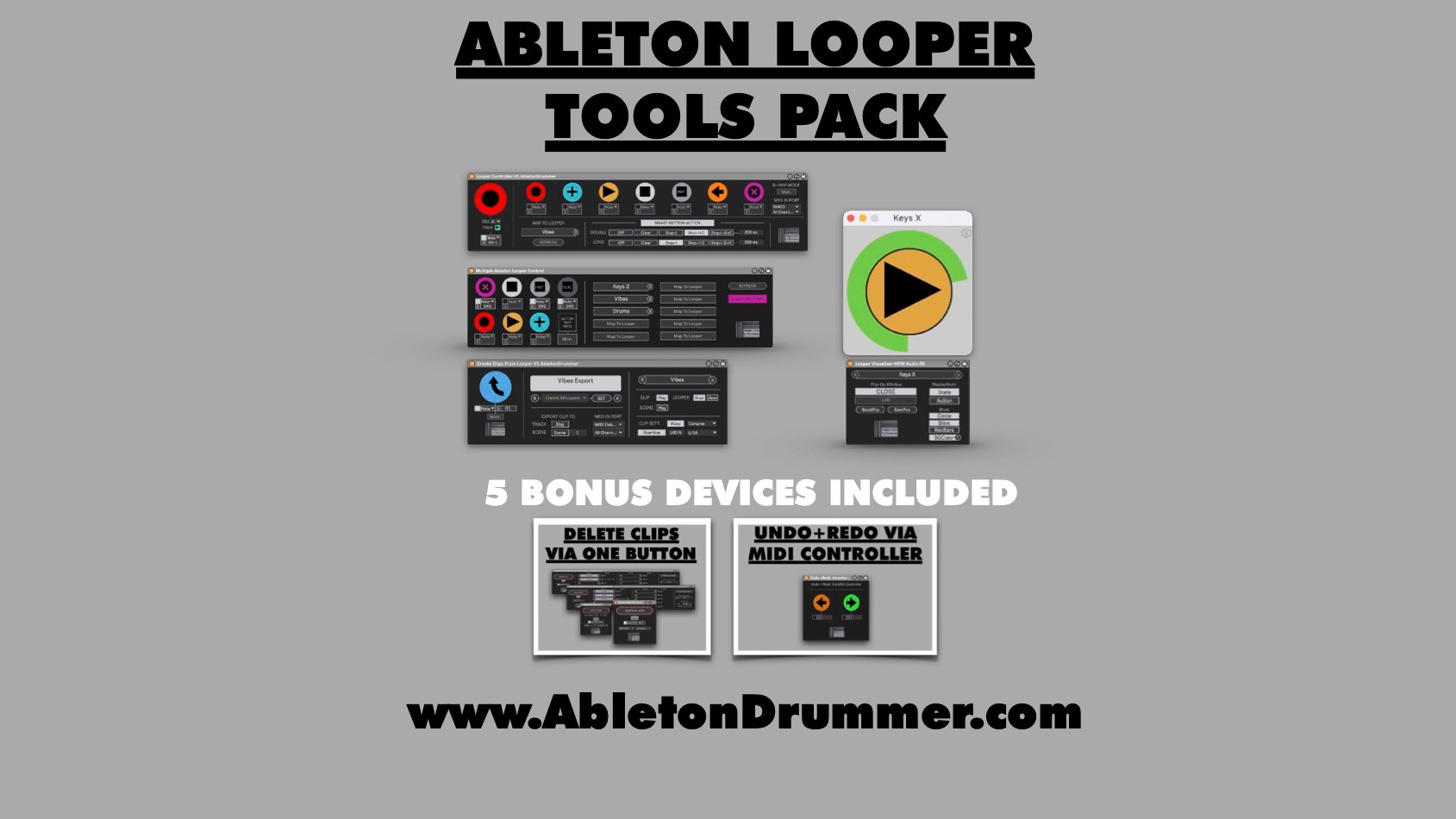 Ableton Looper Tools Collection - 4 ( 5 Bonus) Max for Live devices for ...