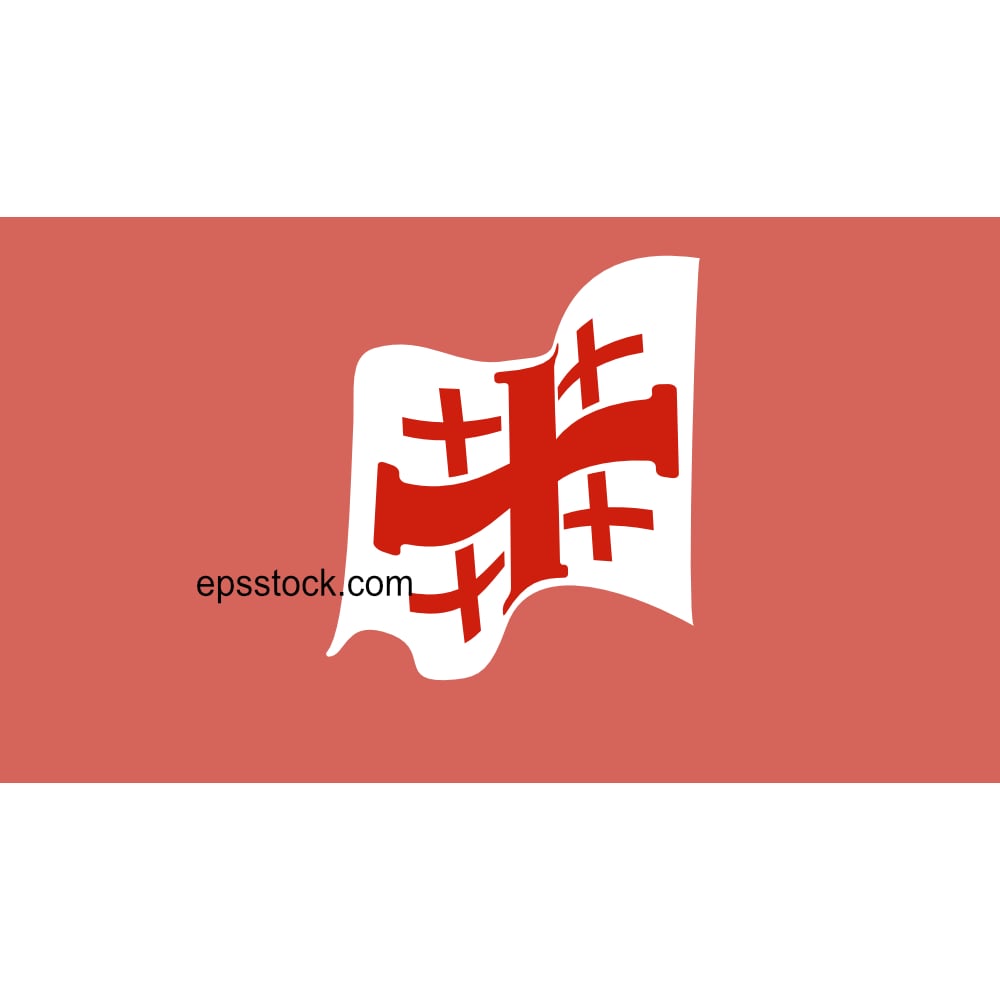 Georgian waving flag