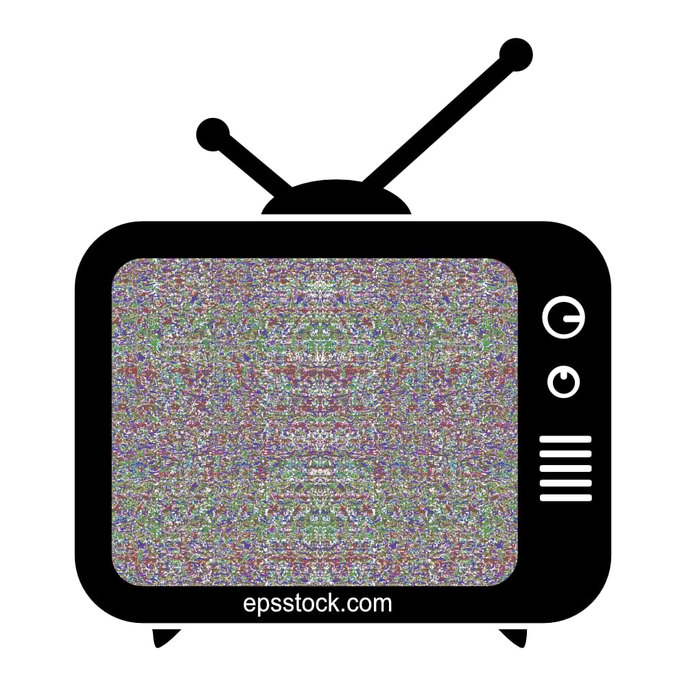 old tv white noise tv screen