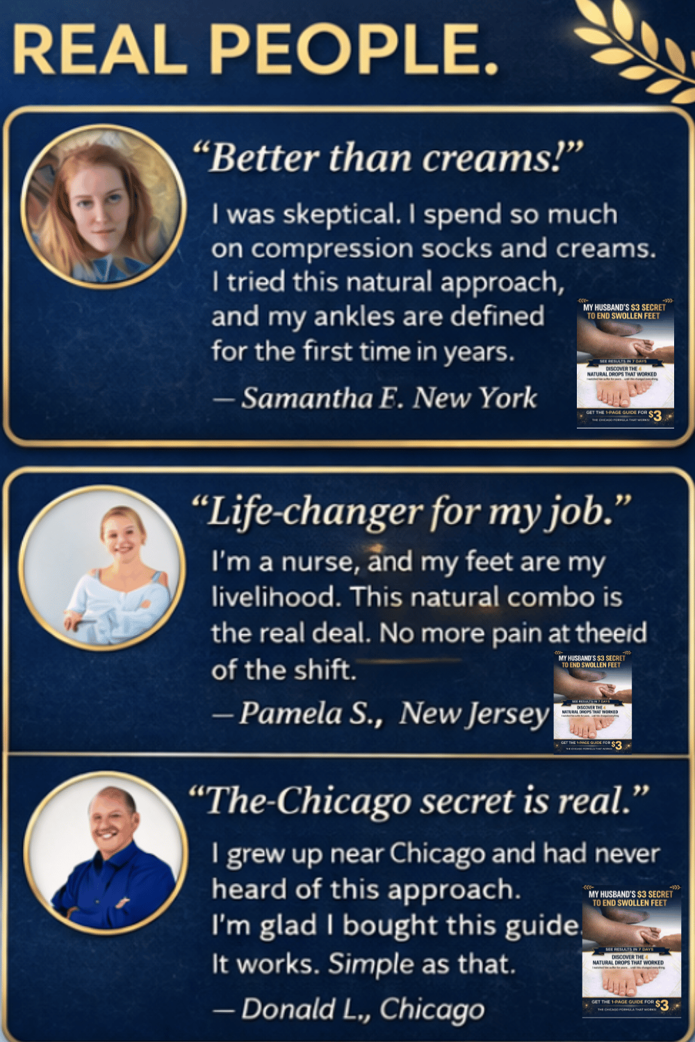 Testimonials from real people