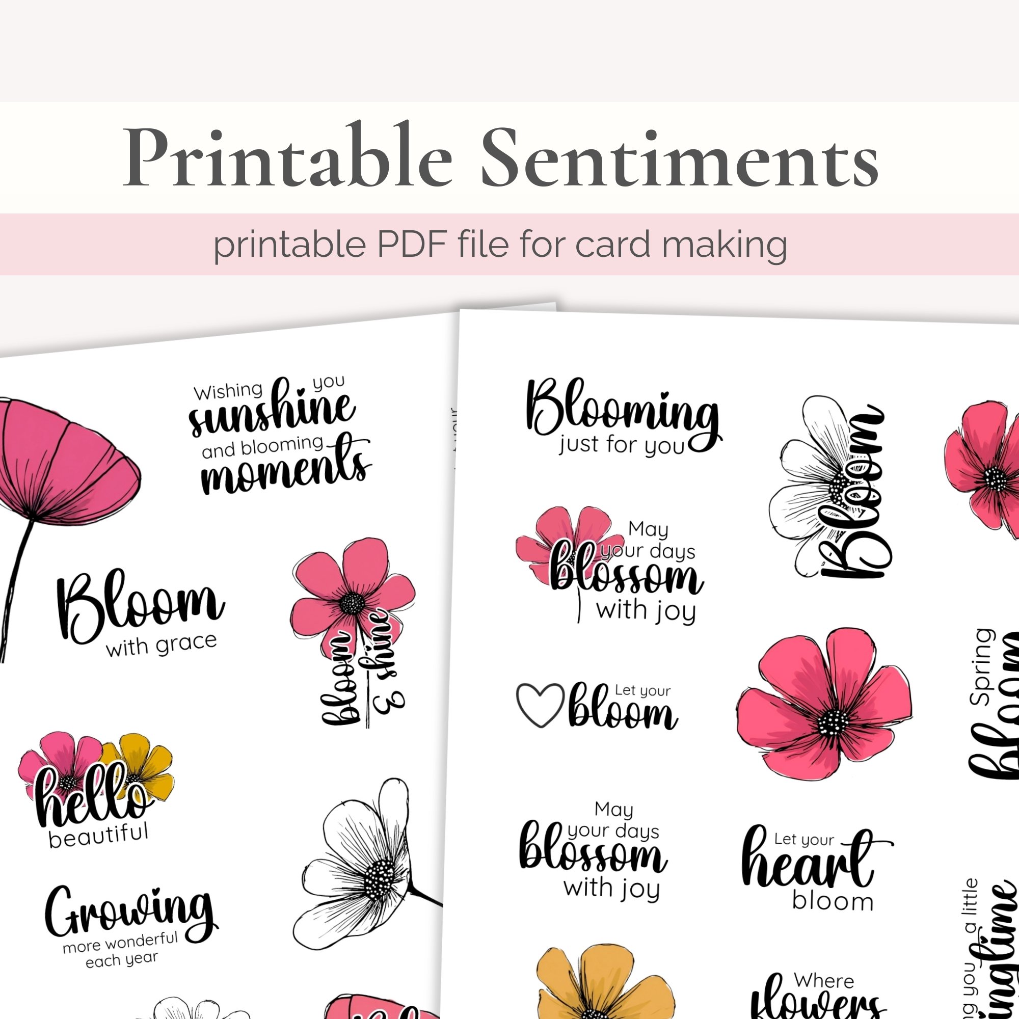 Fun Card Sentiments Printable Sentiments for Greeting Cards - Payhip
