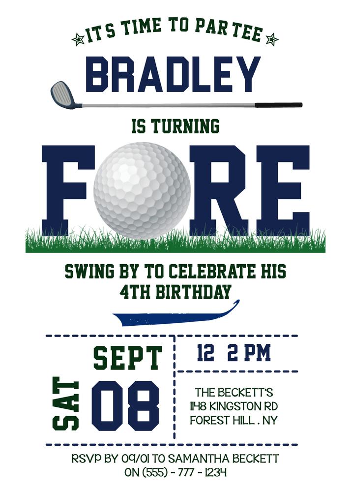 Golf PAR | Editable Canva Golf Tournament Flyer & Social Media Template