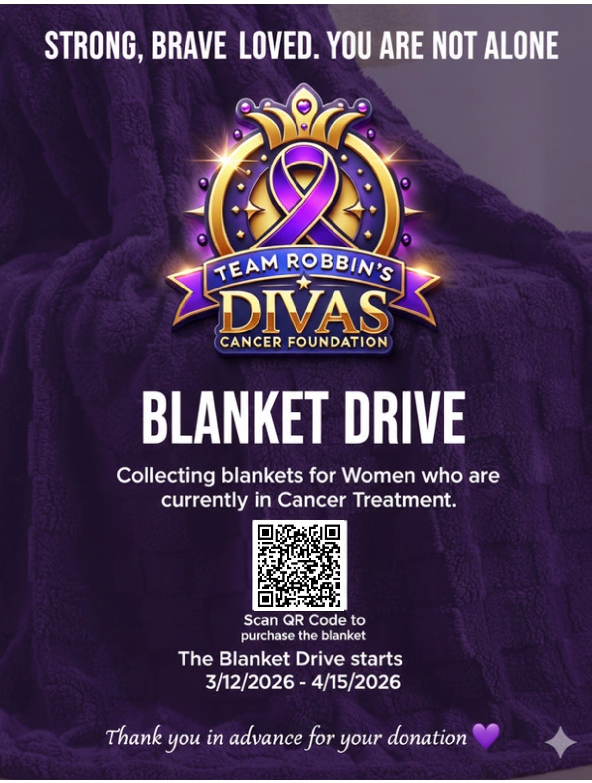 Team Robbin's Divas Blanket Drive