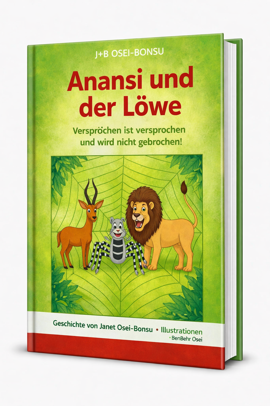 "Anansi und der Löwe-afrikanische Kinderbuh auf Deutsch"