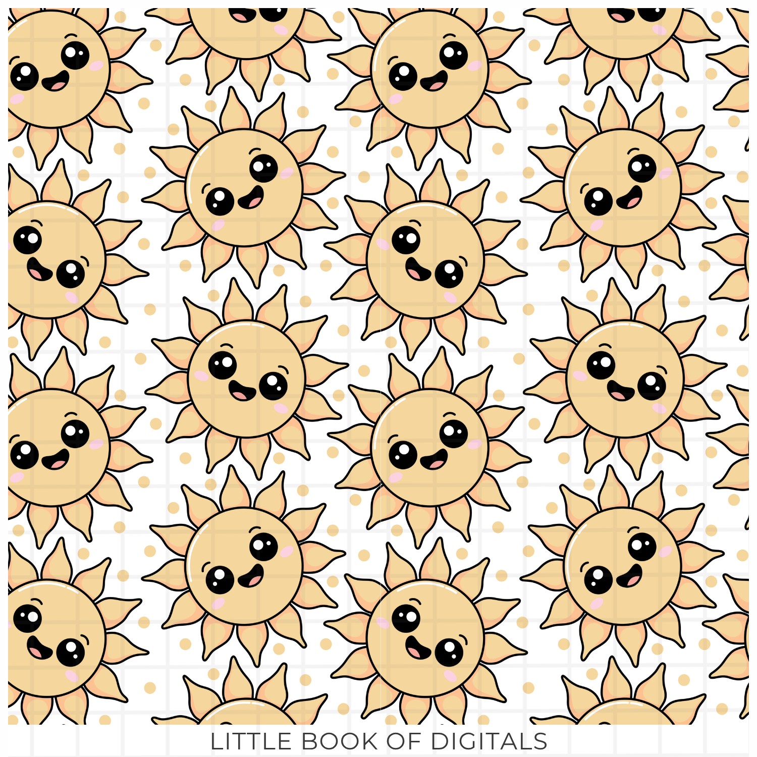 Happy Sun Seamless Pattern - Payhip