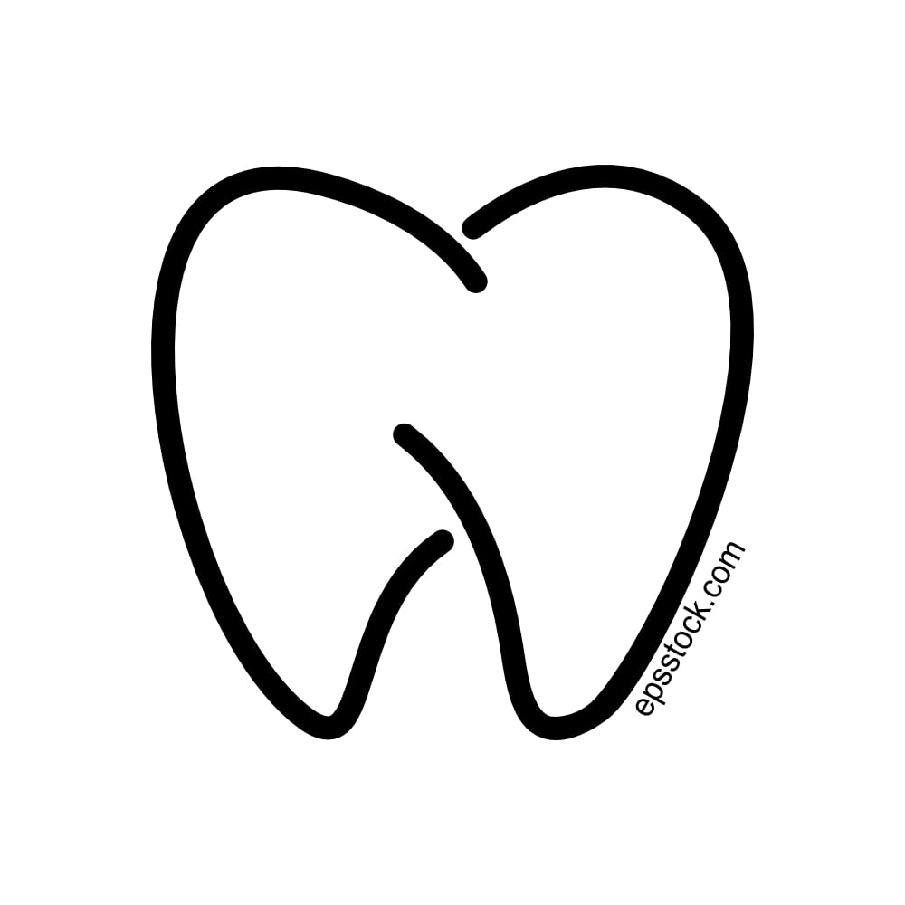 Modern minimal dentist logo