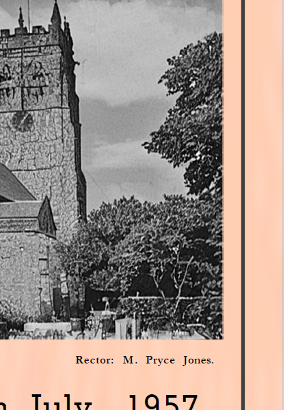This download illustrates the front cover of the programme from the garden fete at Woolton parish church where John Lennon met Paul McCartney on Saturday 6th July 1957 with its correct pink colour.