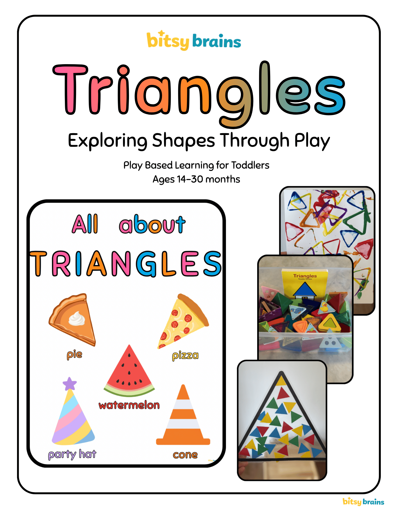Pe Triangle Bitsy Brains Shapes: Triangles - Payhip