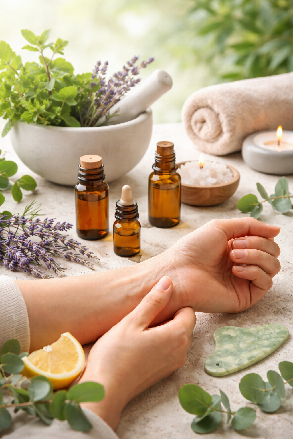 Cours en ligne acupression et huiles essentielles