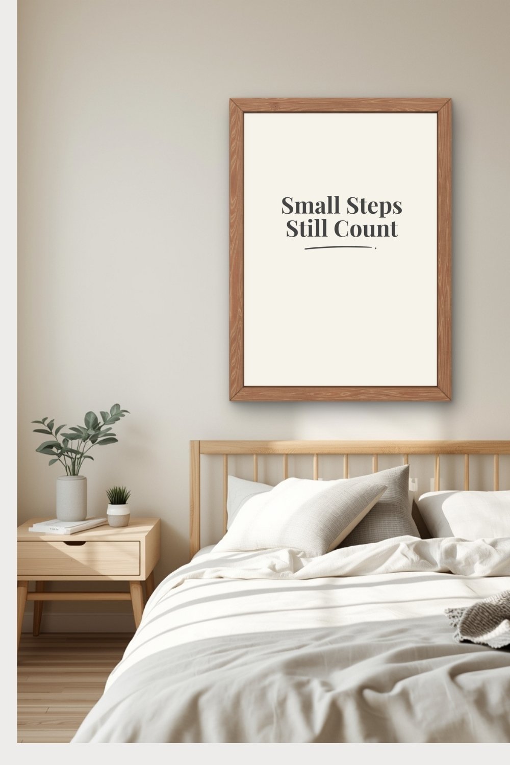 Charcoal printable quote wall art minimalist bedroom decor